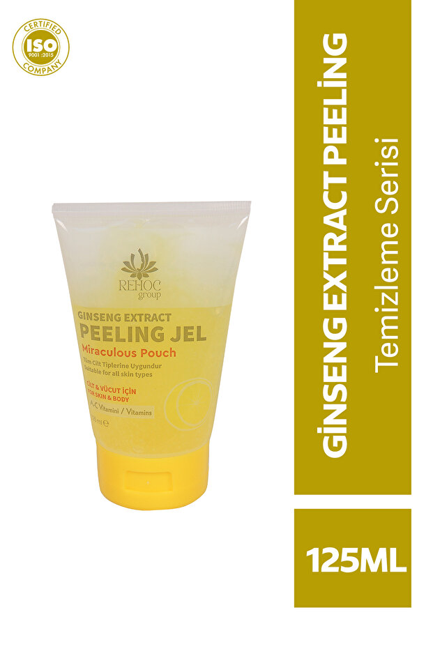 Ginseng Peeling - Ölü Deri Temizleyici-Gözenek sıkılaştırıcı C Vitamini 125 ml Parabensiz
