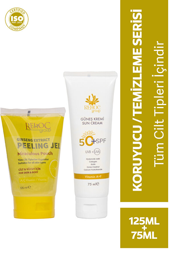 +50 SPF Güneş Kremi + Ginseng Peeling 2'li Süper Paket