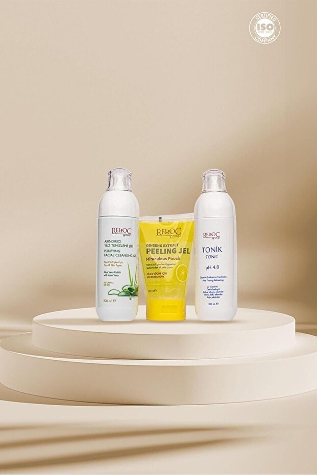Yüz Temizleme + Ginseng Peeling +Tonik 3'lü Süper Paket